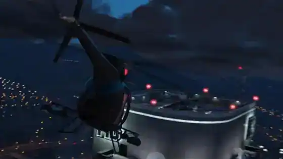 GTA5 236 Buzzard FIBHeadquarters Night