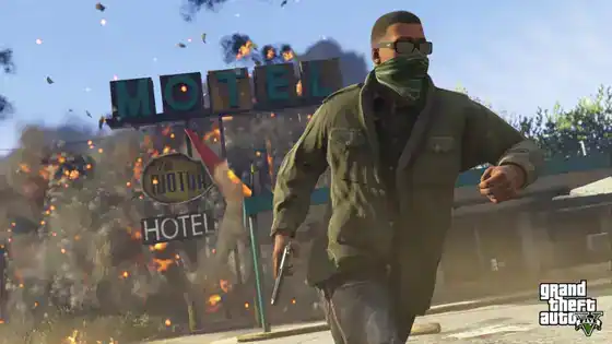GTA5 NextGen 004 Franklin Explosion