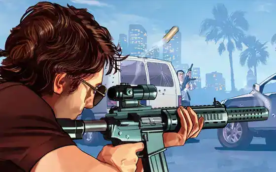 GTA V Artwork GTAOnline Rifle