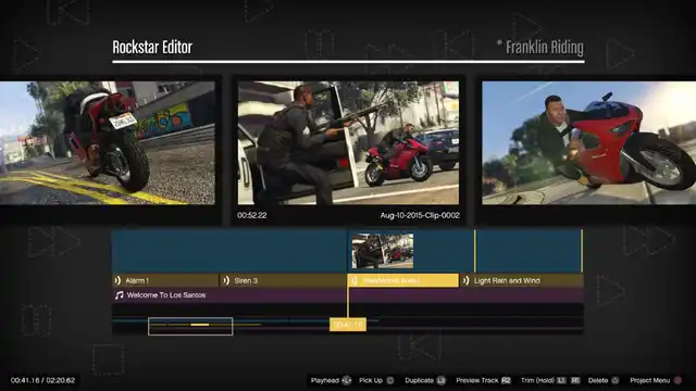 gta 5 rockstar editor timeline ps4