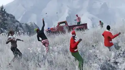 The Grand Theft Auto Online Festive Surprise! promotional image