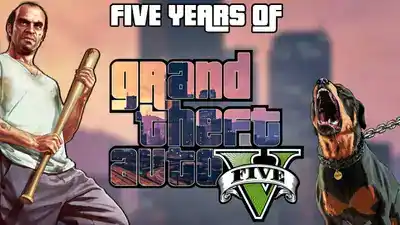 GTA V FIVE Years Anniversary - A Look Back at Grand Theft Auto V promotional image