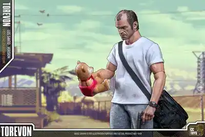 GTA V's Heroes In Action: 1/6 GTA V Action Figures of Michael, Franklin & Trevor promotional image