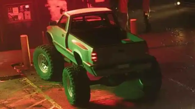 Bison 900 '95 Monster Truck design comparison image; not a GTA VI gameplay screenshot