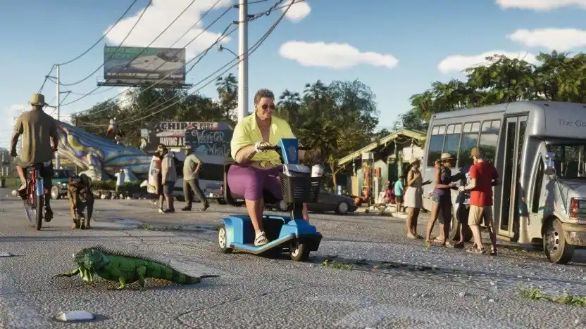 Rental Shuttle Bus in a GTA VI reference screenshot