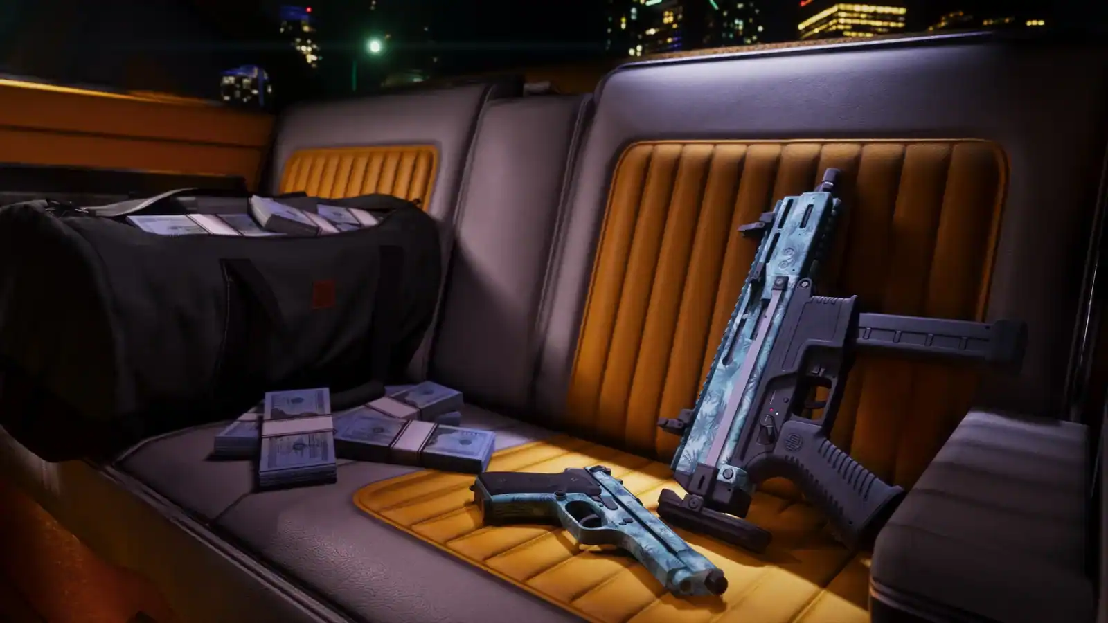Vintage Vice City Weapon Pattern — official Grand Theft Auto VI screenshot